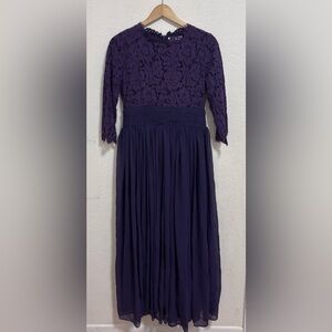 Dainty jewells lovely lace and chiffon dress